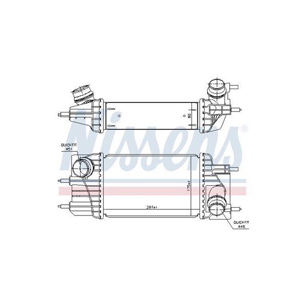 Intercooler Nissens 961433 NISSENS Intercooler Nissens 961433 NISSENS
