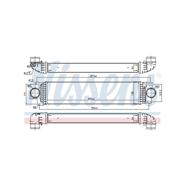 Intercooler Nissens 961436 NISSENS Intercooler Nissens 961436 NISSENS