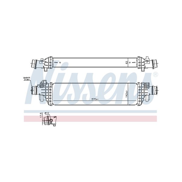 Intercooler Nissens 961444 NISSENS Intercooler Nissens 961444 NISSENS