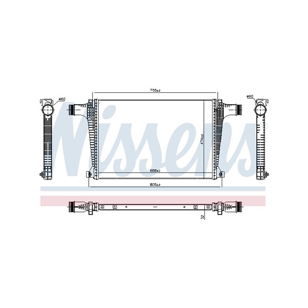 Intercooler Nissens 961470 NISSENS