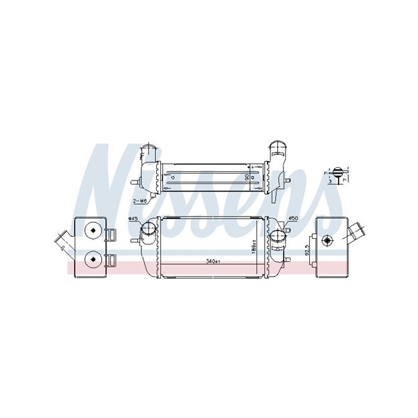 Intercooler Nissens 961495 NISSENS Intercooler Nissens 961495 NISSENS