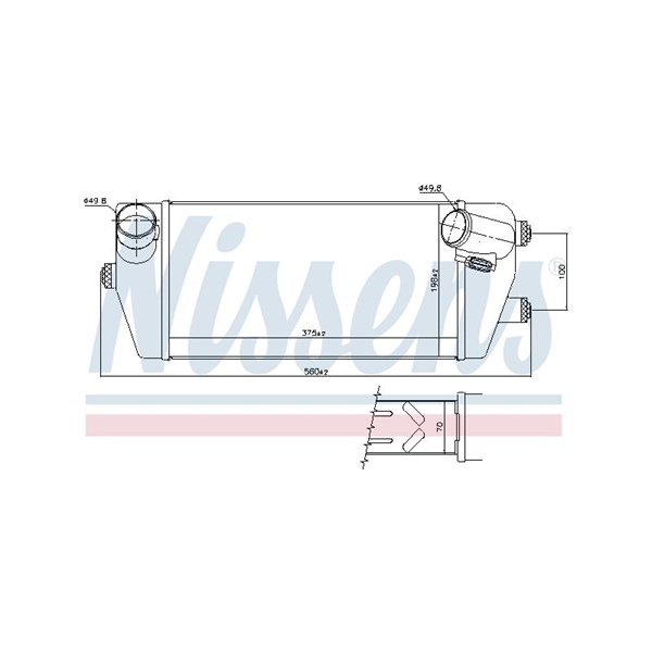 Intercooler Nissens 961499 NISSENS Intercooler Nissens 961499 NISSENS
