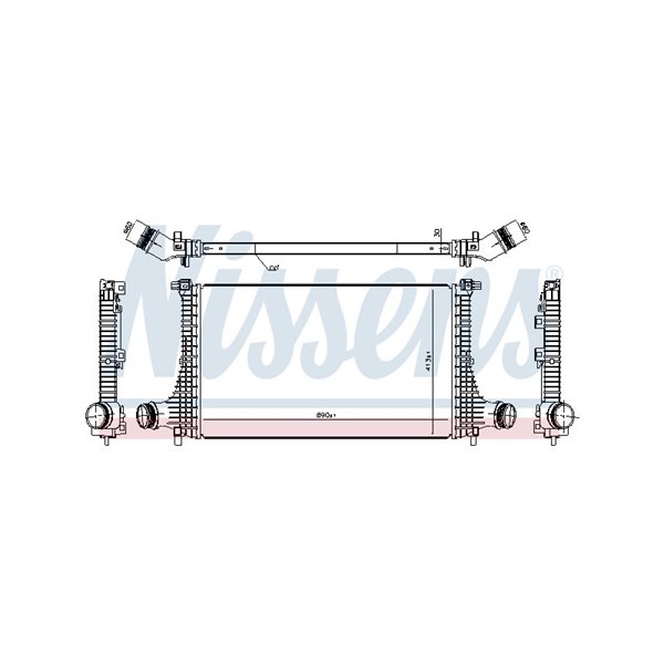 Intercooler Nissens 961502 NISSENS Intercooler Nissens 961502 NISSENS