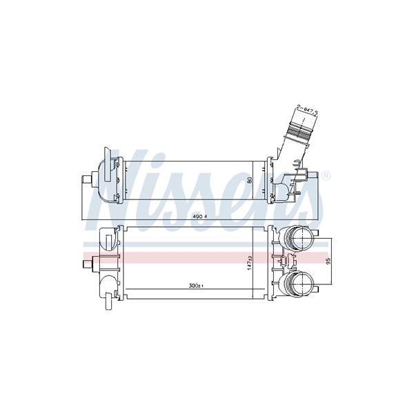 Intercooler Nissens 961509 NISSENS Intercooler Nissens 961509 NISSENS