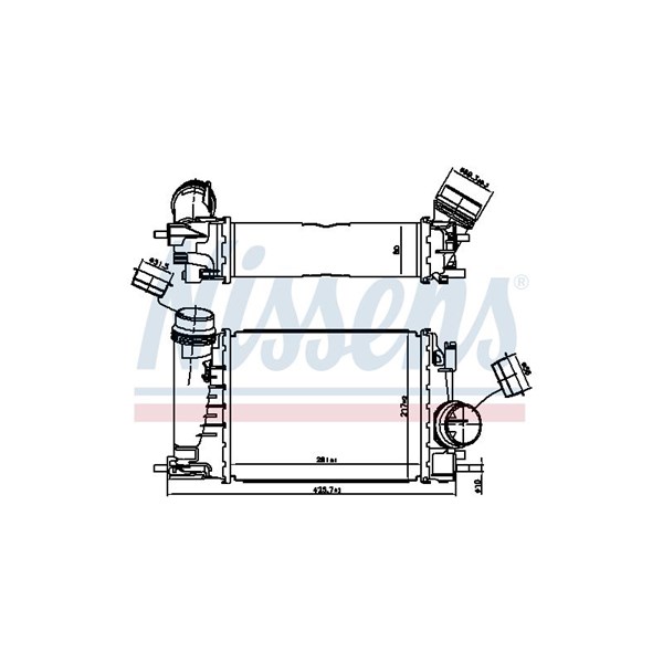 Intercooler Nissens 961521 NISSENS Intercooler Nissens 961521 NISSENS