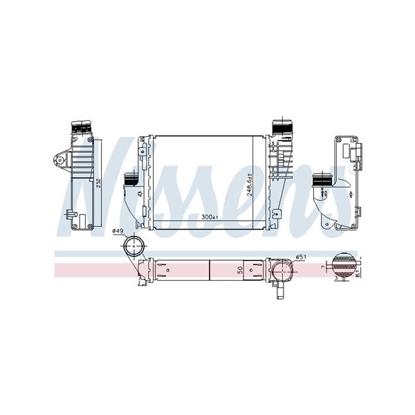 Intercooler Nissens 961522 NISSENS Intercooler Nissens 961522 NISSENS