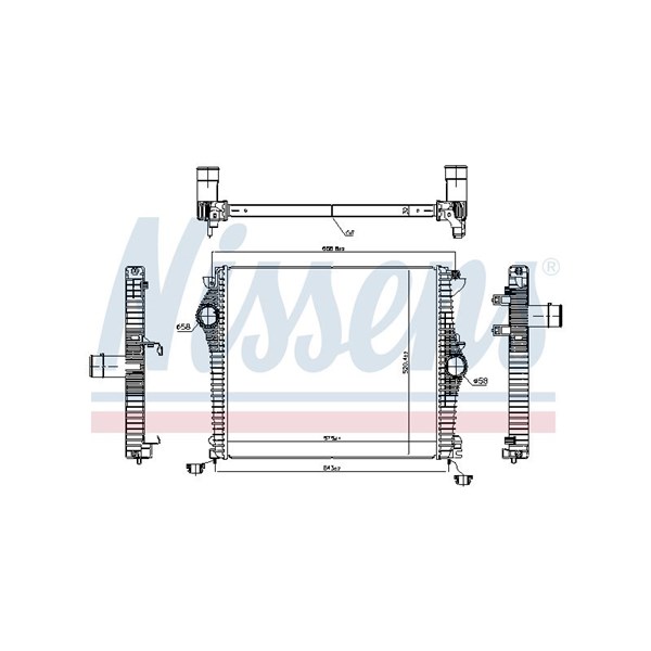 Intercooler Nissens 961532 NISSENS