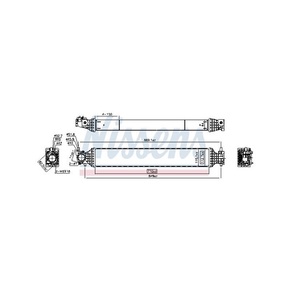 Intercooler Nissens 961542 NISSENS Intercooler Nissens 961542 NISSENS