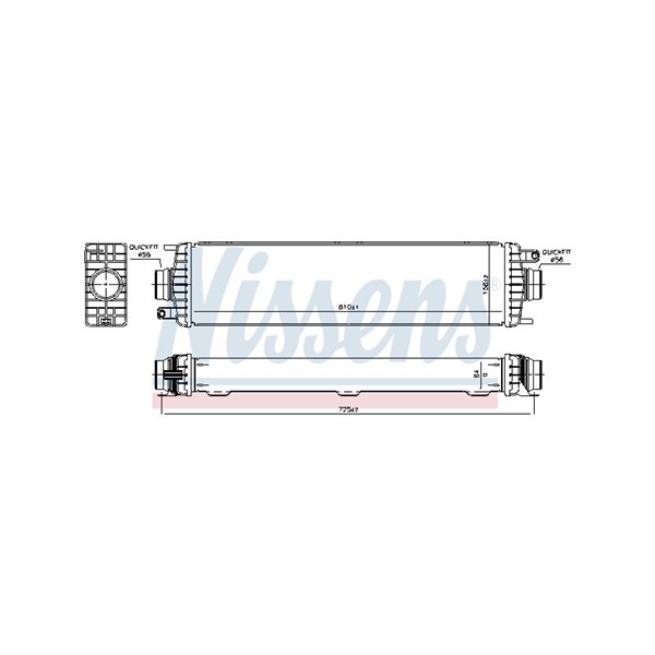 Intercooler Nissens 961546 NISSENS Intercooler Nissens 961546 NISSENS