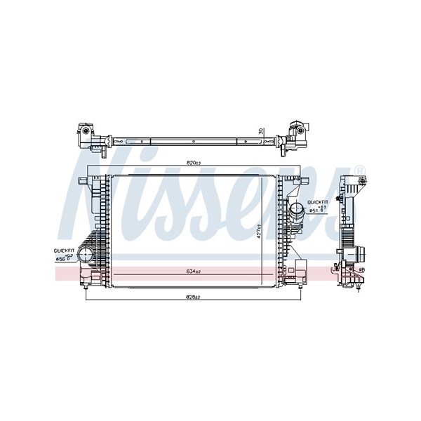 Intercooler Nissens 961560 NISSENS