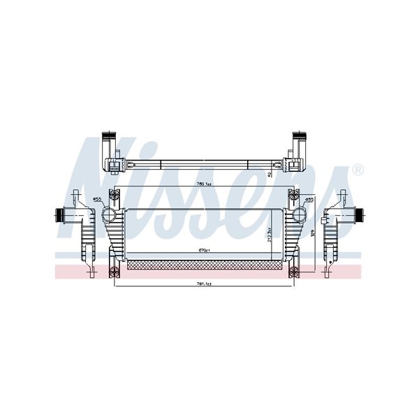 Intercooler Nissens 961581 NISSENS