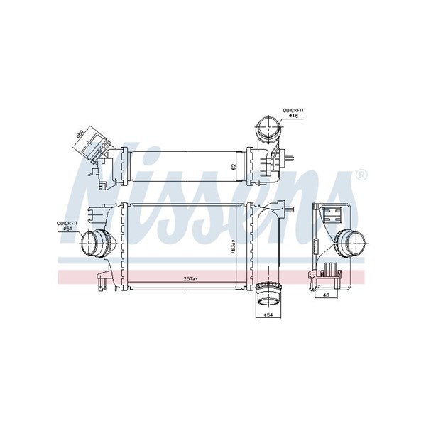 Intercooler Nissens 961583 NISSENS Intercooler Nissens 961583 NISSENS