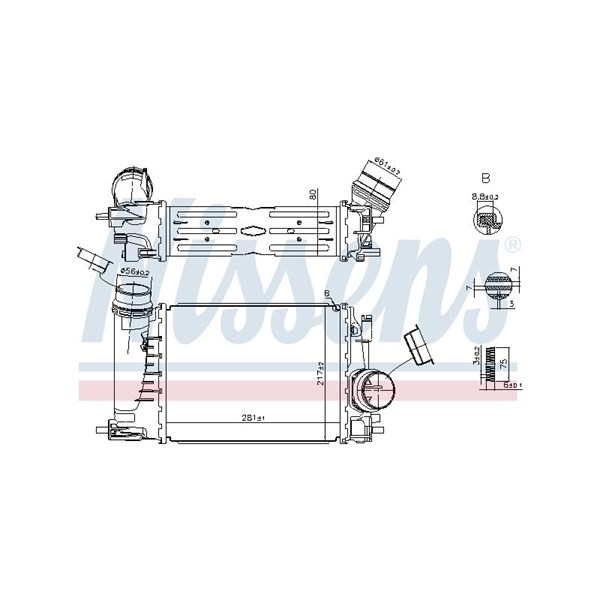 Intercooler Nissens 961584 NISSENS