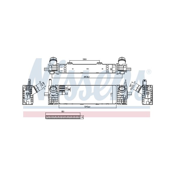 Intercooler Nissens 961591 NISSENS Intercooler Nissens 961591 NISSENS