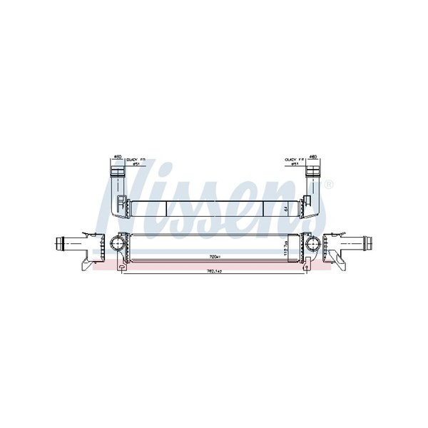 Intercooler Nissens 961599 NISSENS