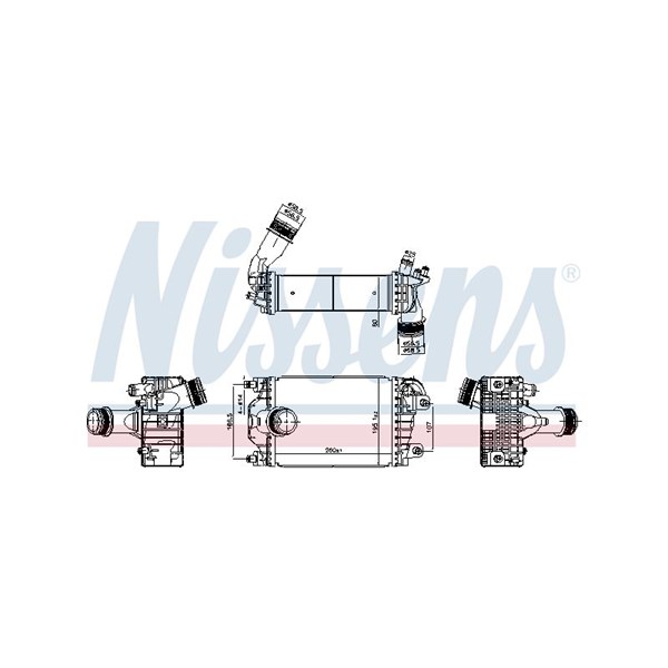 Intercooler, Höger Nissens 961602 NISSENS Intercooler, Höger Nissens 961602 NISSENS