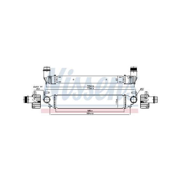Intercooler Nissens 96166 NISSENS