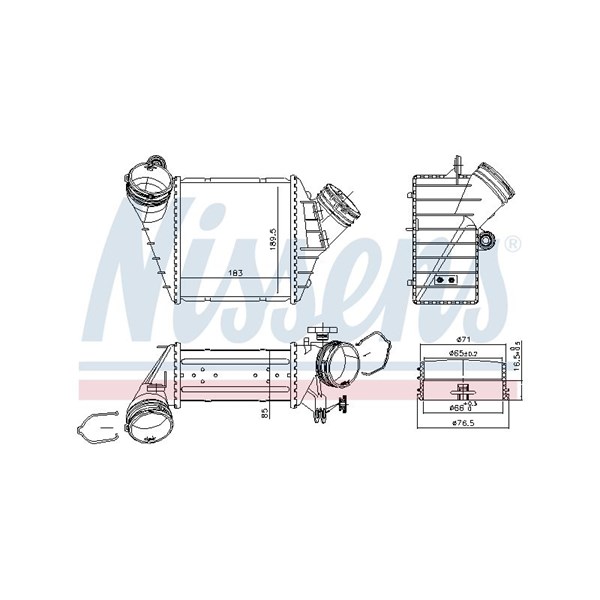 Intercooler Nissens 96176 NISSENS