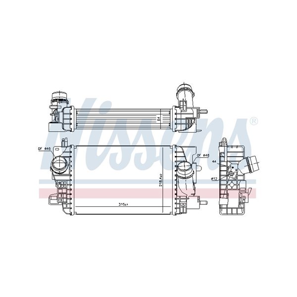 Intercooler Nissens 96196 NISSENS