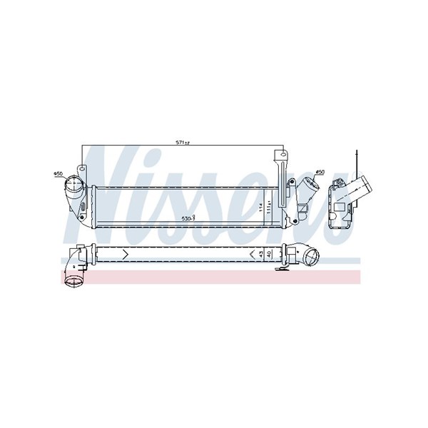Intercooler Nissens 96198 NISSENS Intercooler Nissens 96198 NISSENS