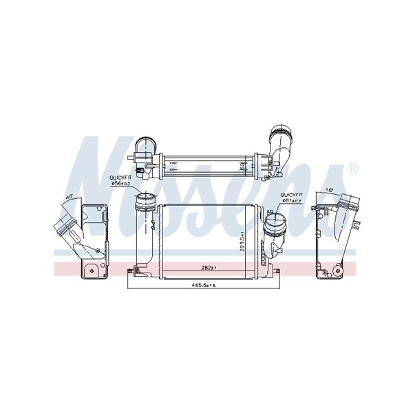 Intercooler Nissens 96207 NISSENS Intercooler Nissens 96207 NISSENS