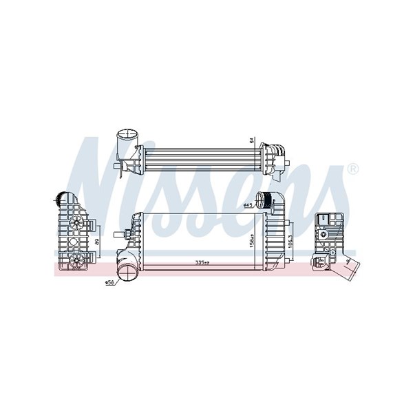 Intercooler Nissens 96221 NISSENS