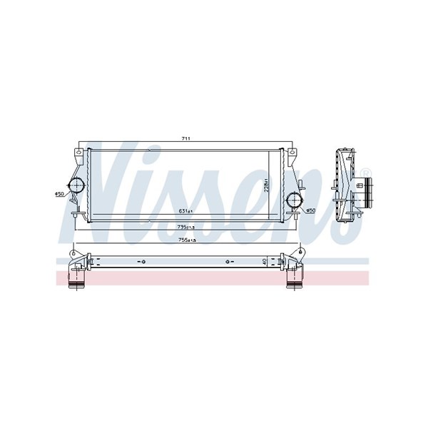 Intercooler Nissens 96225 NISSENS Intercooler Nissens 96225 NISSENS