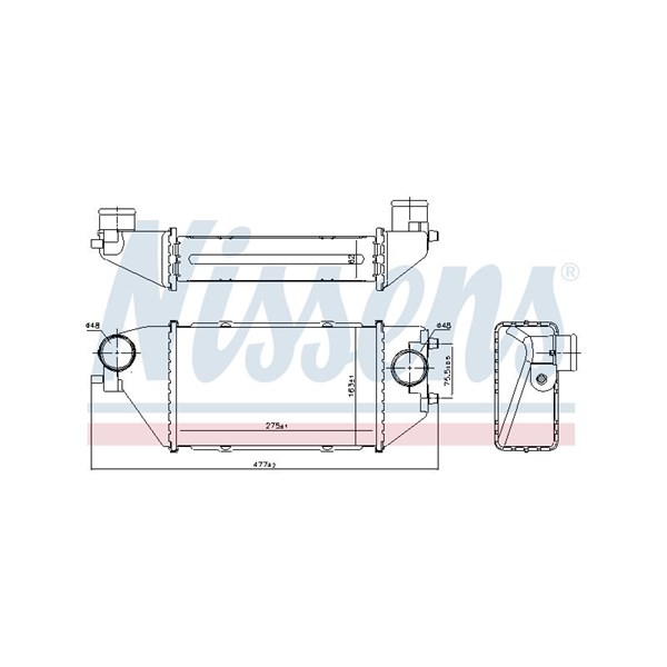 Intercooler Nissens 96231 NISSENS Intercooler Nissens 96231 NISSENS