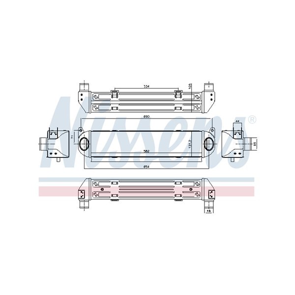 Intercooler Nissens 96243 NISSENS