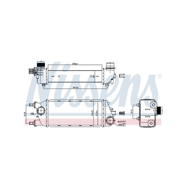 Intercooler Nissens 96267 NISSENS
