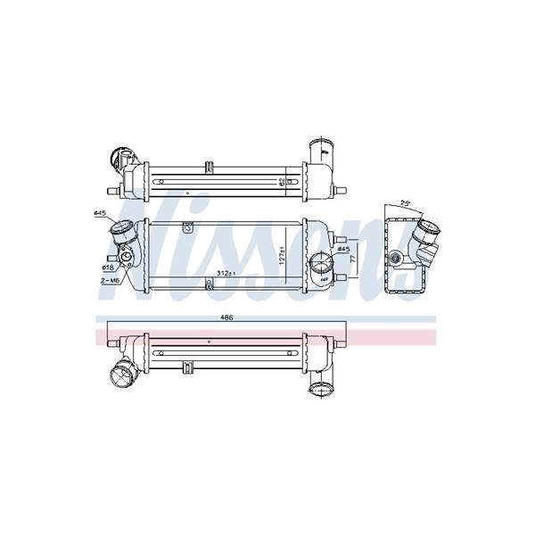 Intercooler Nissens 96270 NISSENS Intercooler Nissens 96270 NISSENS