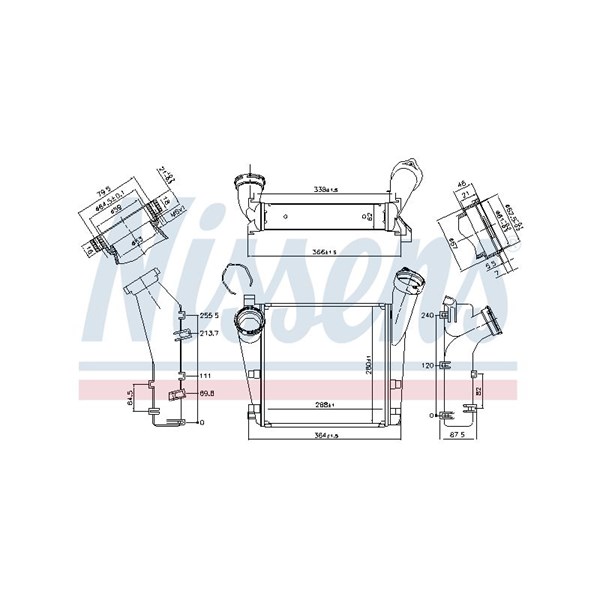 Intercooler, Höger Nissens 96276 NISSENS Intercooler, Höger Nissens 96276 NISSENS