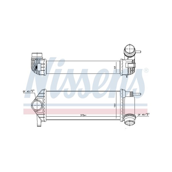 Intercooler Nissens 96308 NISSENS Intercooler Nissens 96308 NISSENS