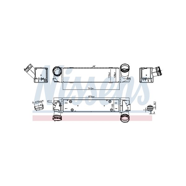 Intercooler Nissens 96336 NISSENS Intercooler Nissens 96336 NISSENS