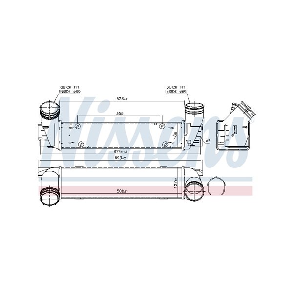 Intercooler Nissens 96337 NISSENS
