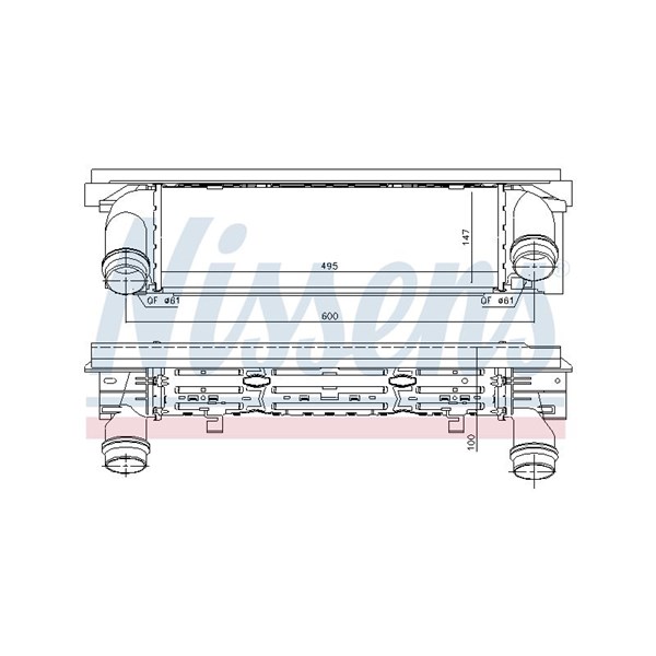 Intercooler Nissens 96344 NISSENS