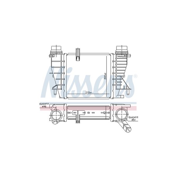 Intercooler Nissens 96363 NISSENS