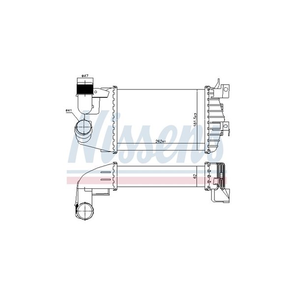 Intercooler Nissens 96370 NISSENS Intercooler Nissens 96370 NISSENS
