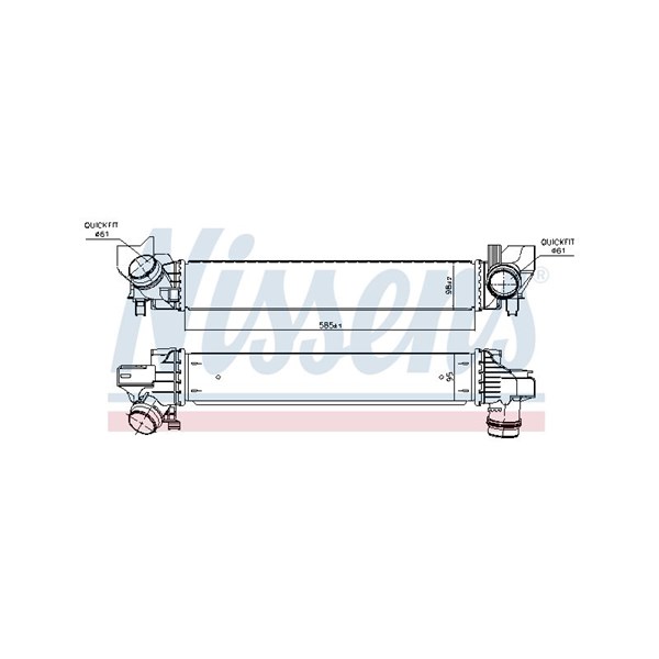 Intercooler Nissens 96378 NISSENS