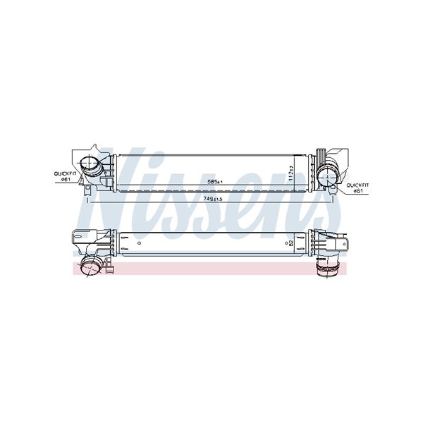 Intercooler Nissens 96379 NISSENS