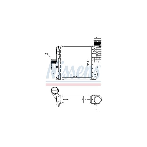 Intercooler Nissens 96380 NISSENS