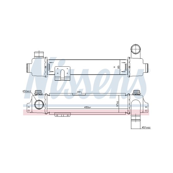 Intercooler Nissens 96384 NISSENS