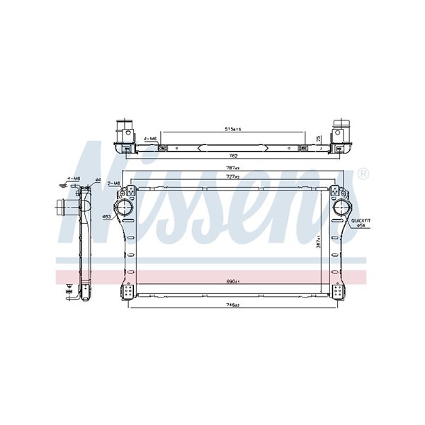 Intercooler Nissens 96401 NISSENS Intercooler Nissens 96401 NISSENS