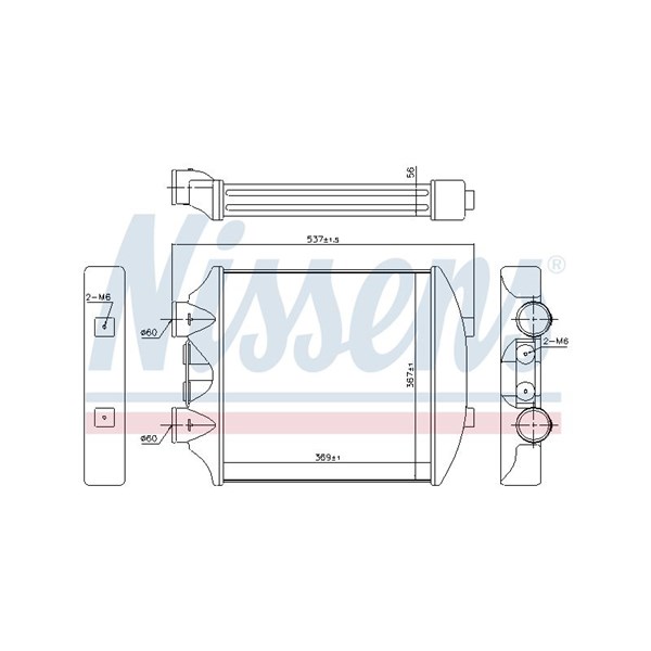 Intercooler Nissens 96405 NISSENS Intercooler Nissens 96405 NISSENS