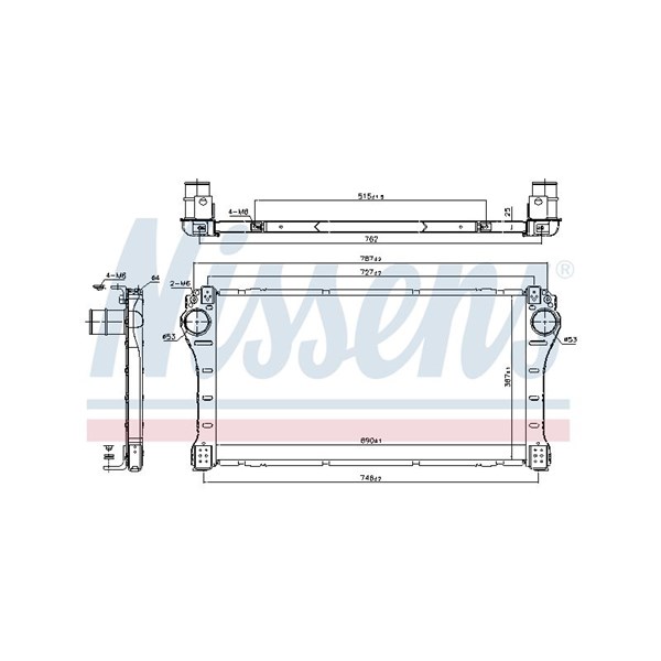 Intercooler Nissens 96408 NISSENS Intercooler Nissens 96408 NISSENS