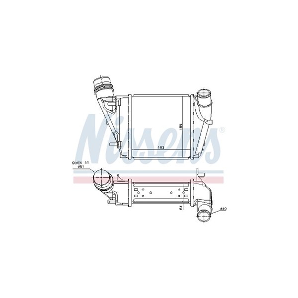 Intercooler Nissens 96410 NISSENS Intercooler Nissens 96410 NISSENS