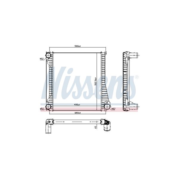Intercooler Nissens 96422 NISSENS
