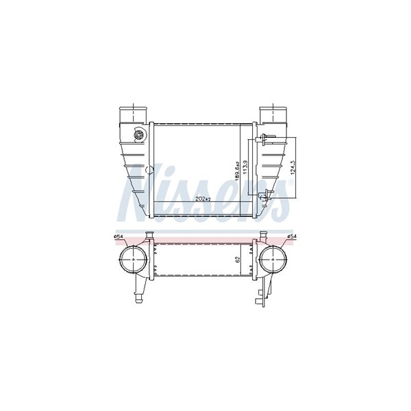 Intercooler, Höger Nissens 96426 NISSENS Intercooler, Höger Nissens 96426 NISSENS