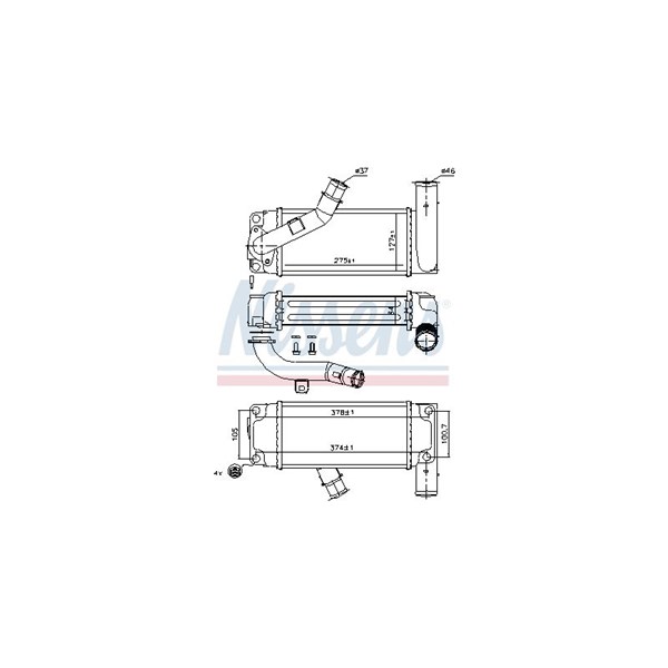 Intercooler Nissens 96428 NISSENS