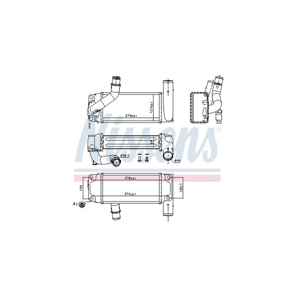 Intercooler Nissens 96429 NISSENS